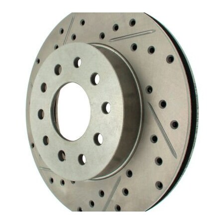 Centric StopTech Select Sport Drilled and Slotted Brake Rotor; Rear Right, StopTech 227.62025R